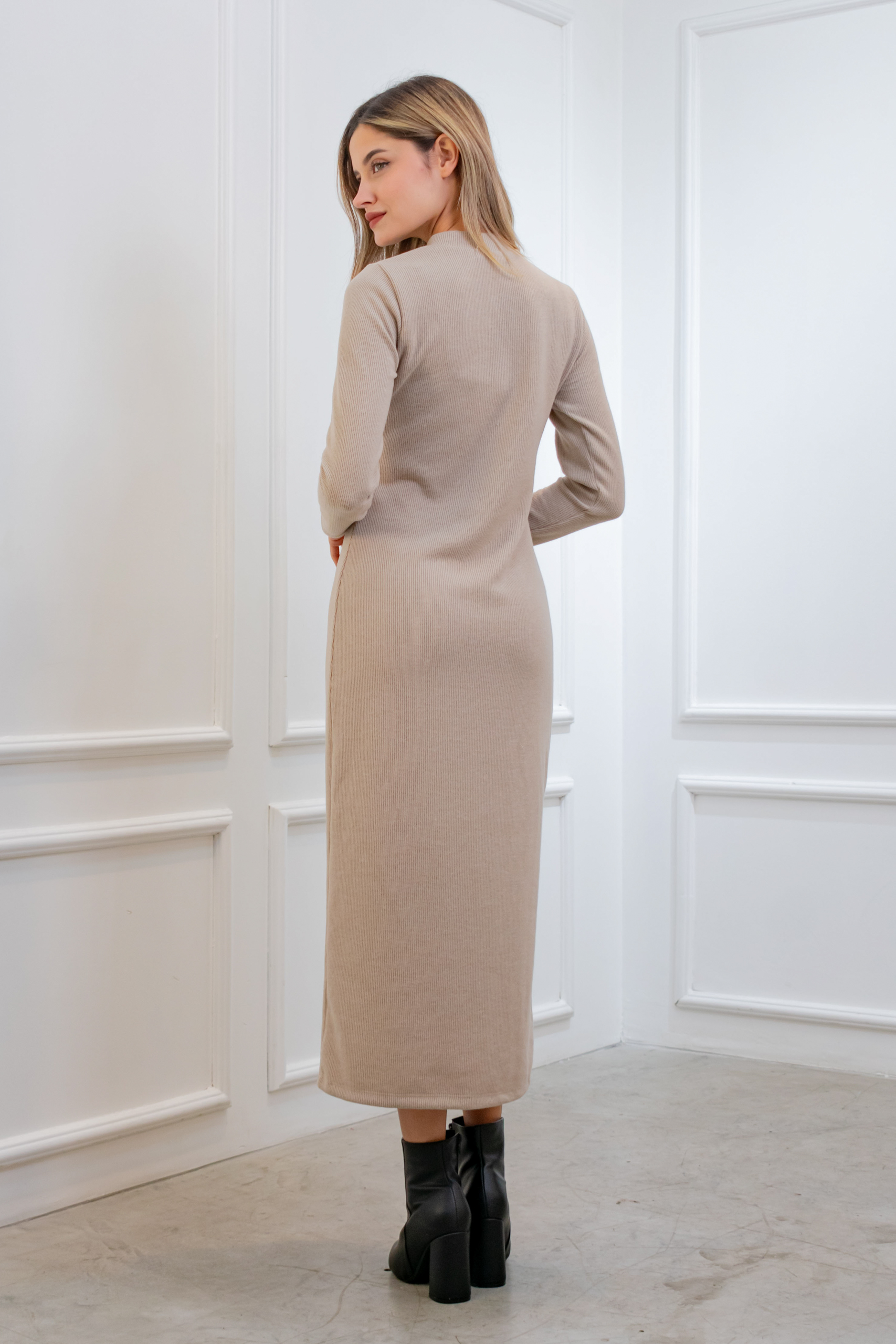 Vestido Devora Beige: imagen 4