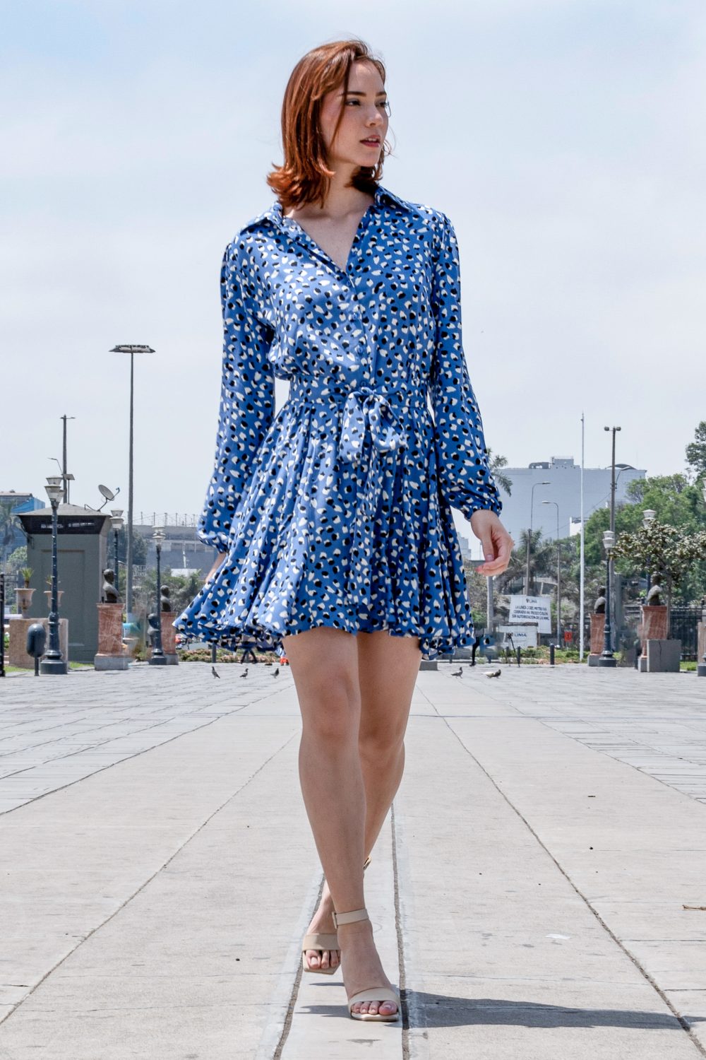 Vestido Carlota Azul: imagen 2