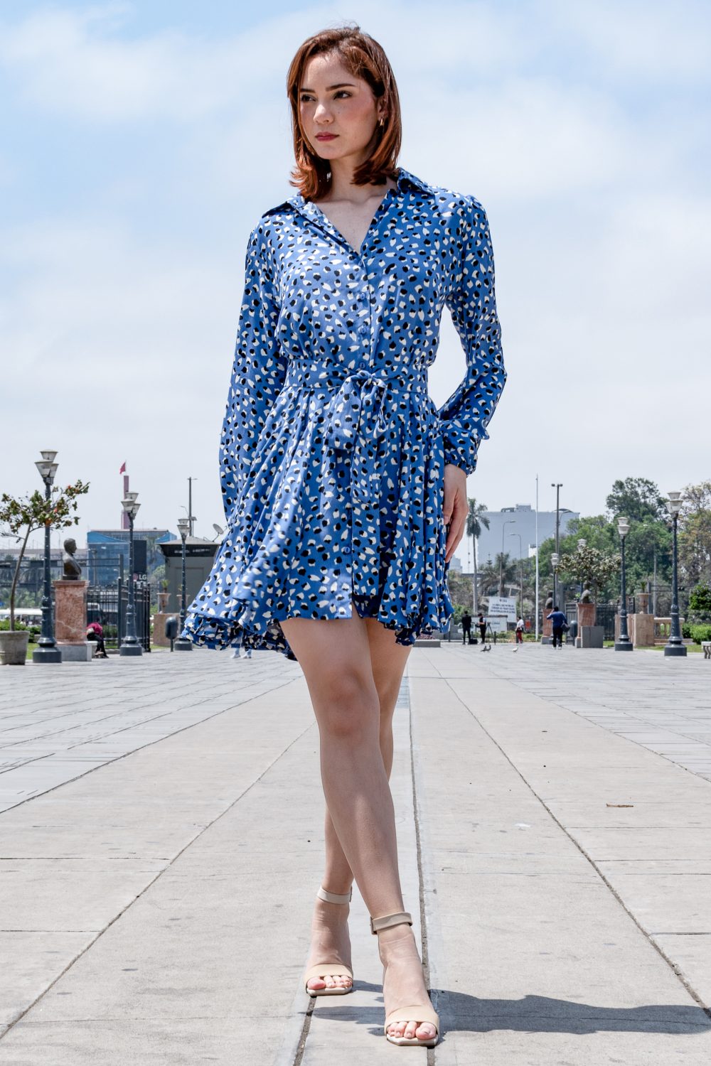 Vestido Carlota Azul: imagen 4