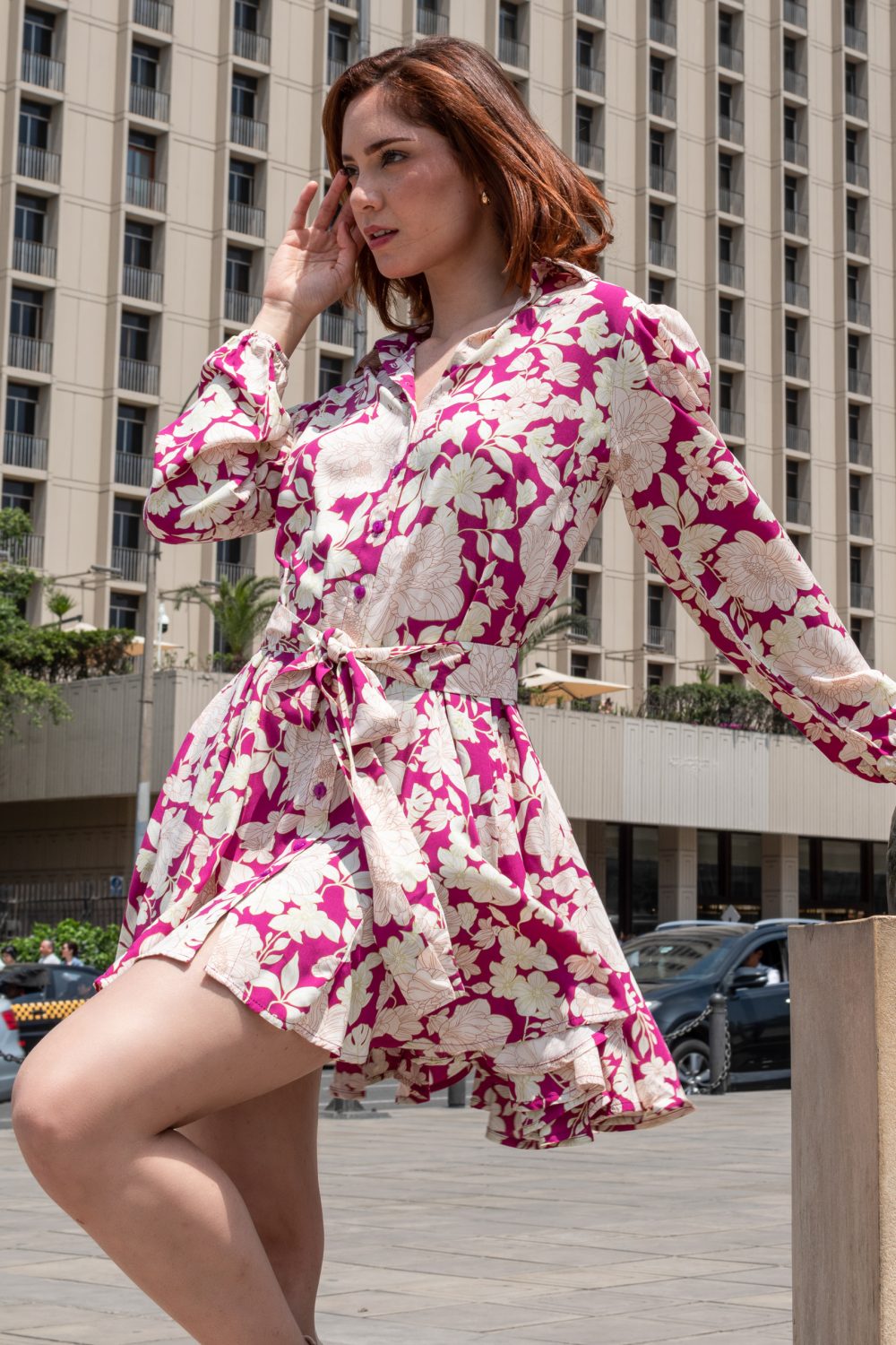 Vestido Carlota Fucsia: imagen 3