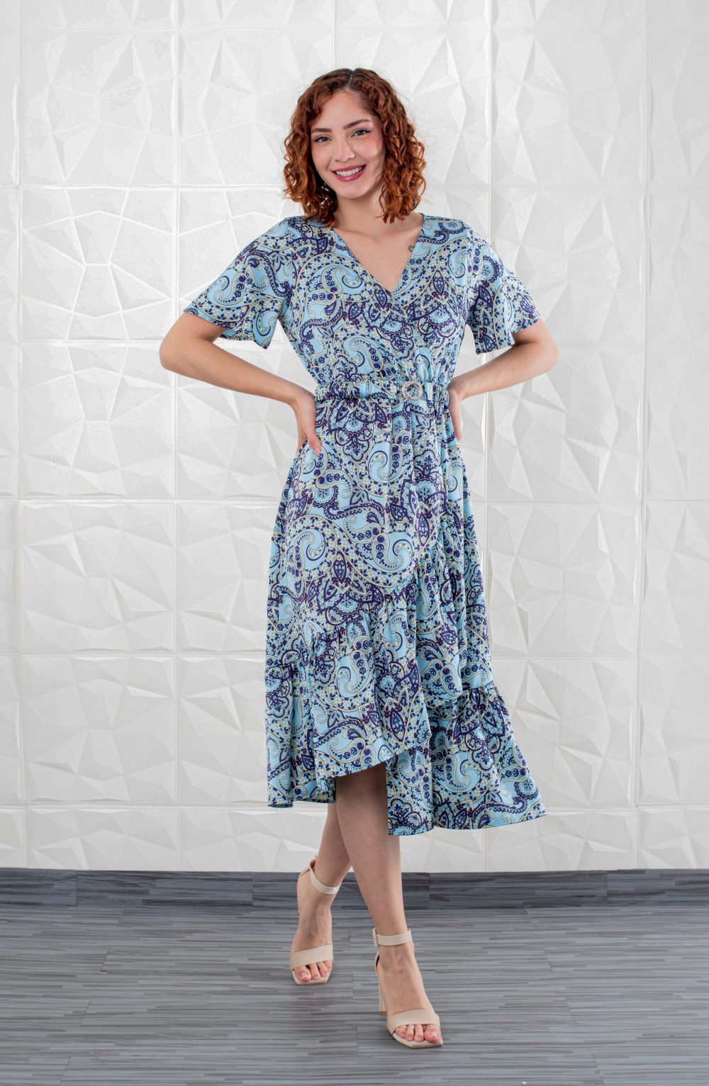 Vestido Loreto Azul: imagen 3