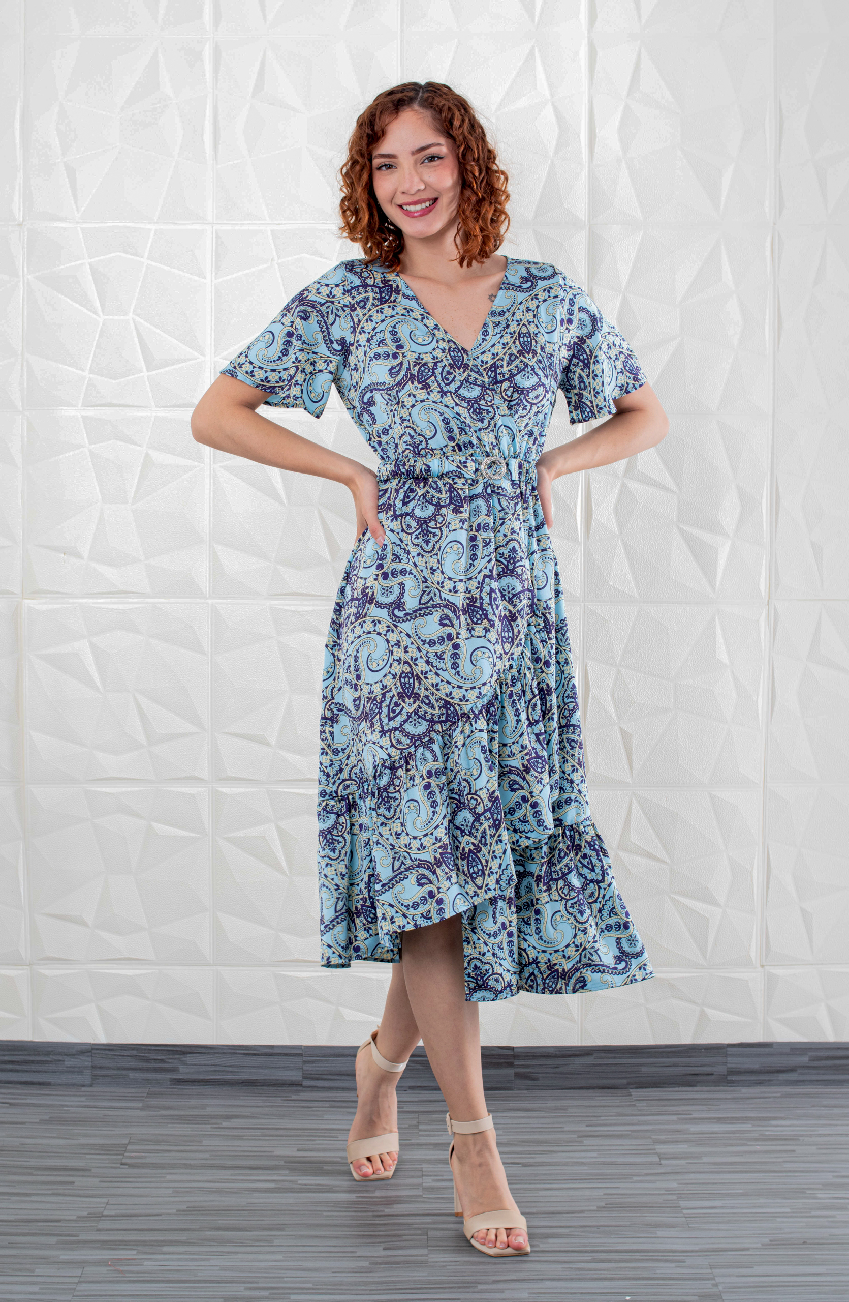 Vestido Loreto Azul: imagen 3