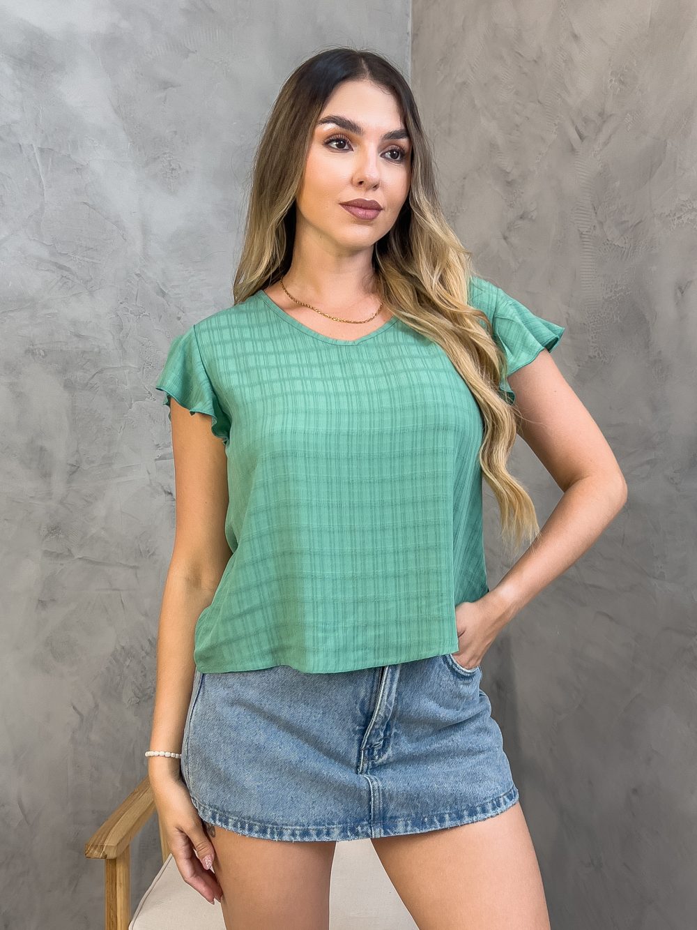 Blusa Coral Verde
