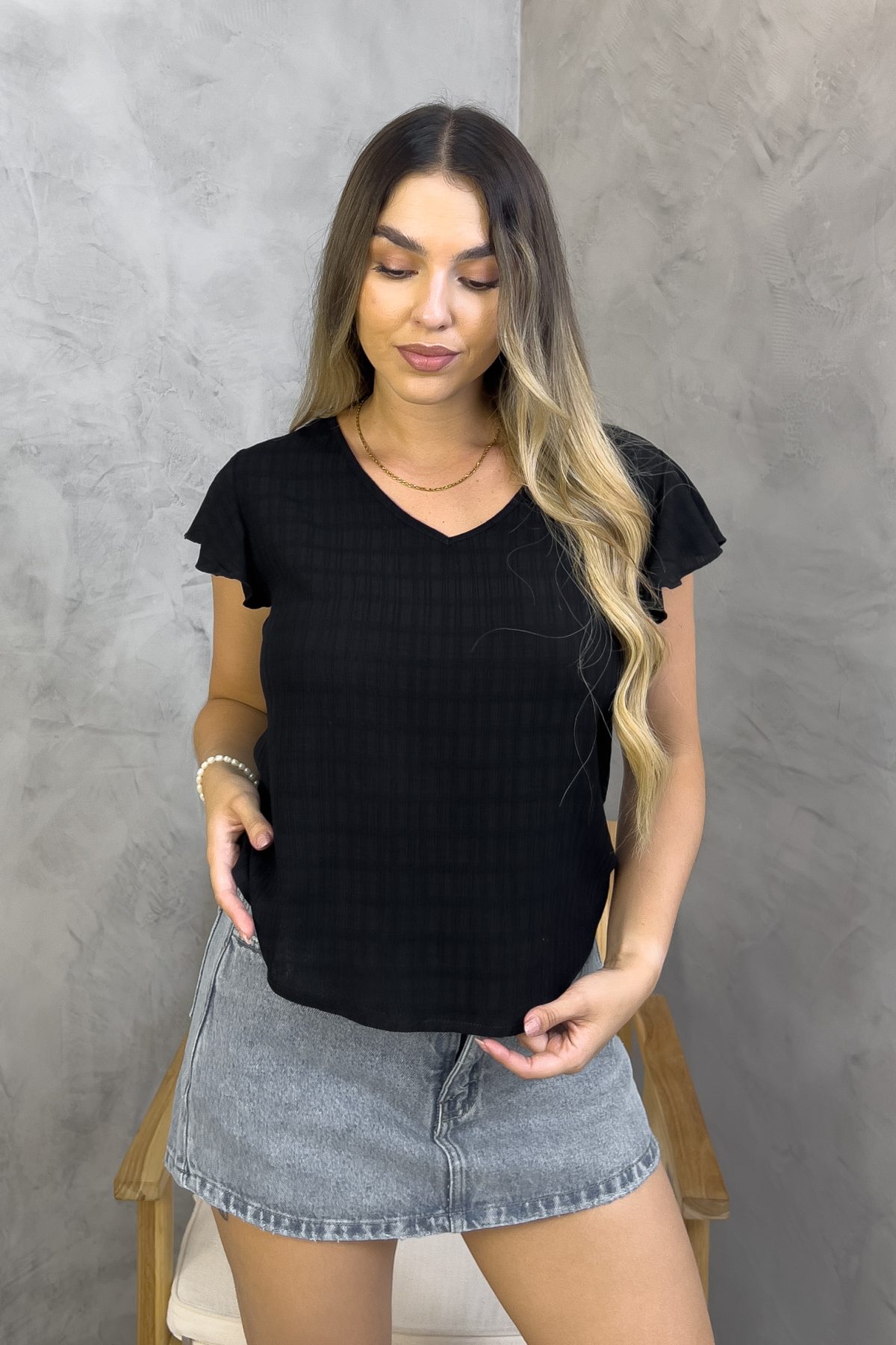 Blusa Coral Negro