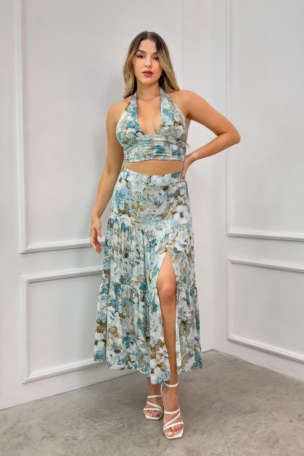 Conjunto Ariel Verde Agua