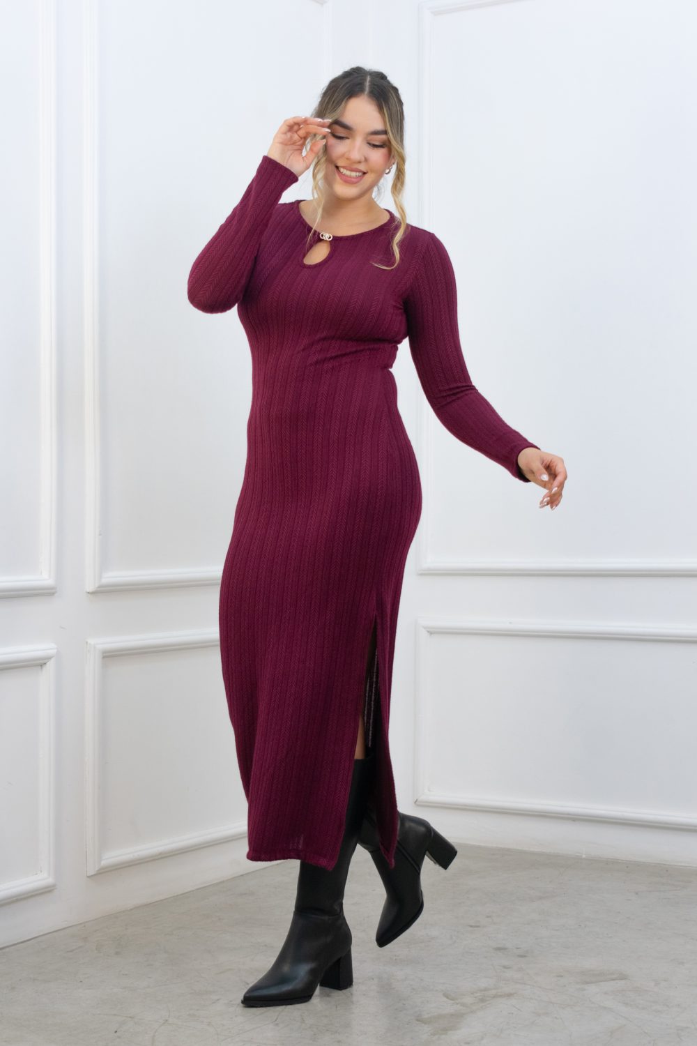 Vestido Devora Borgoña: imagen 5