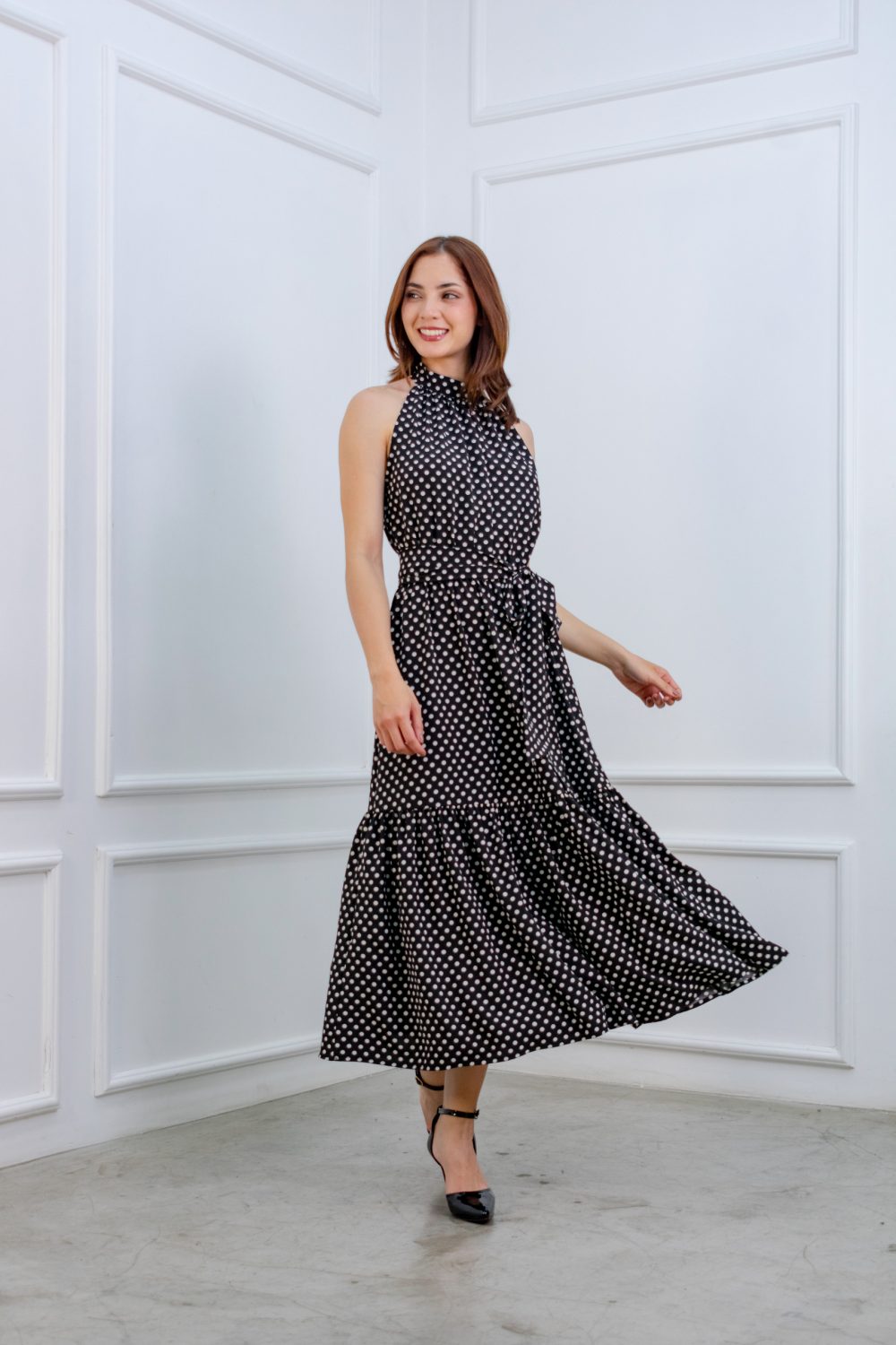 Vestido Polka Negro