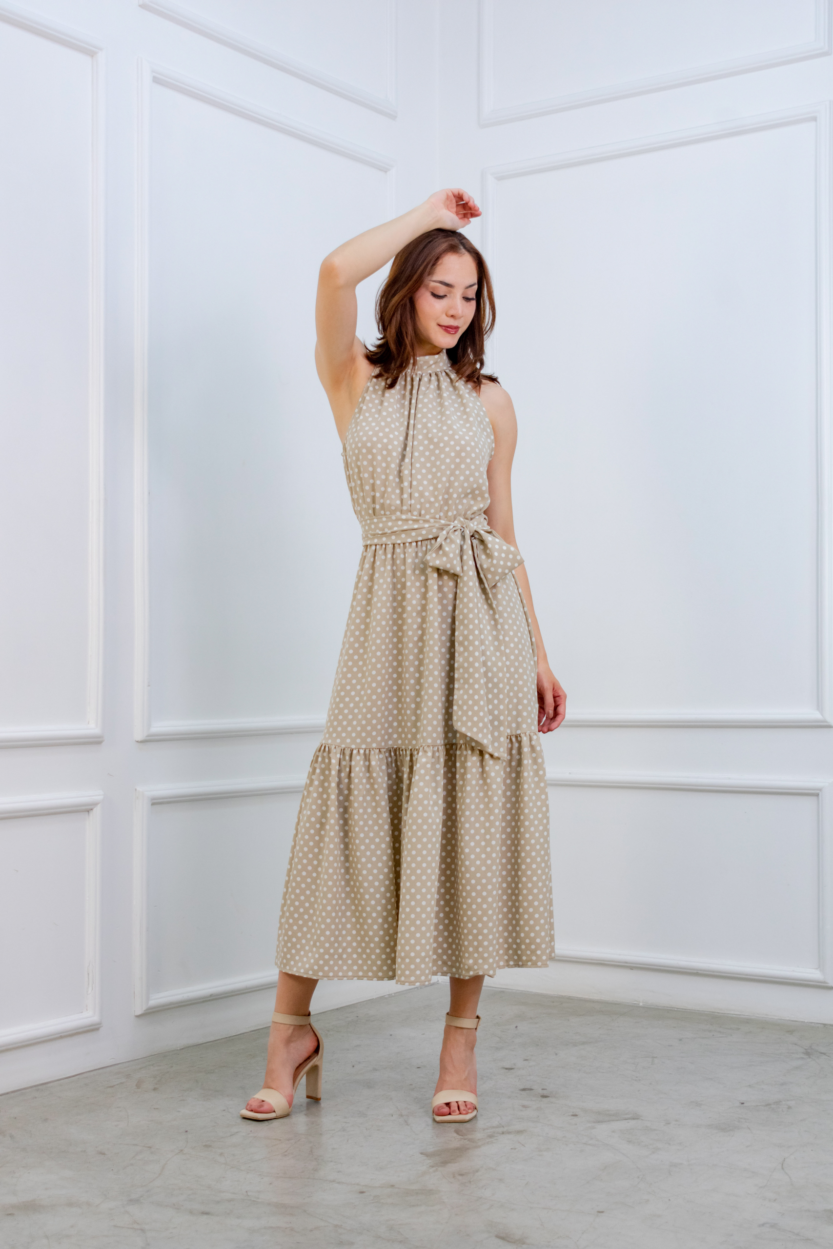 Vestido Polka Beige: imagen 2