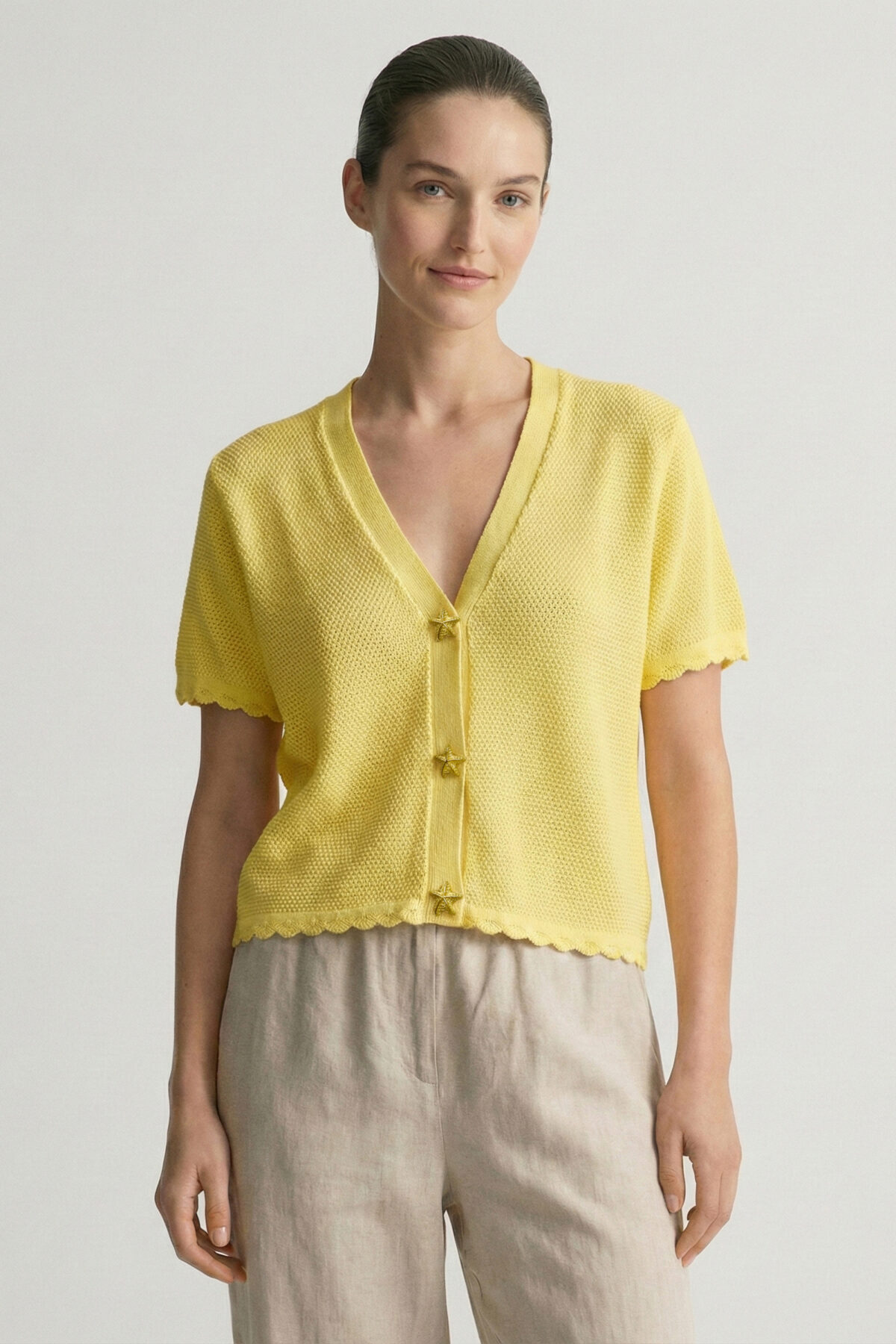 Chompa Tejida Marina Amarillo