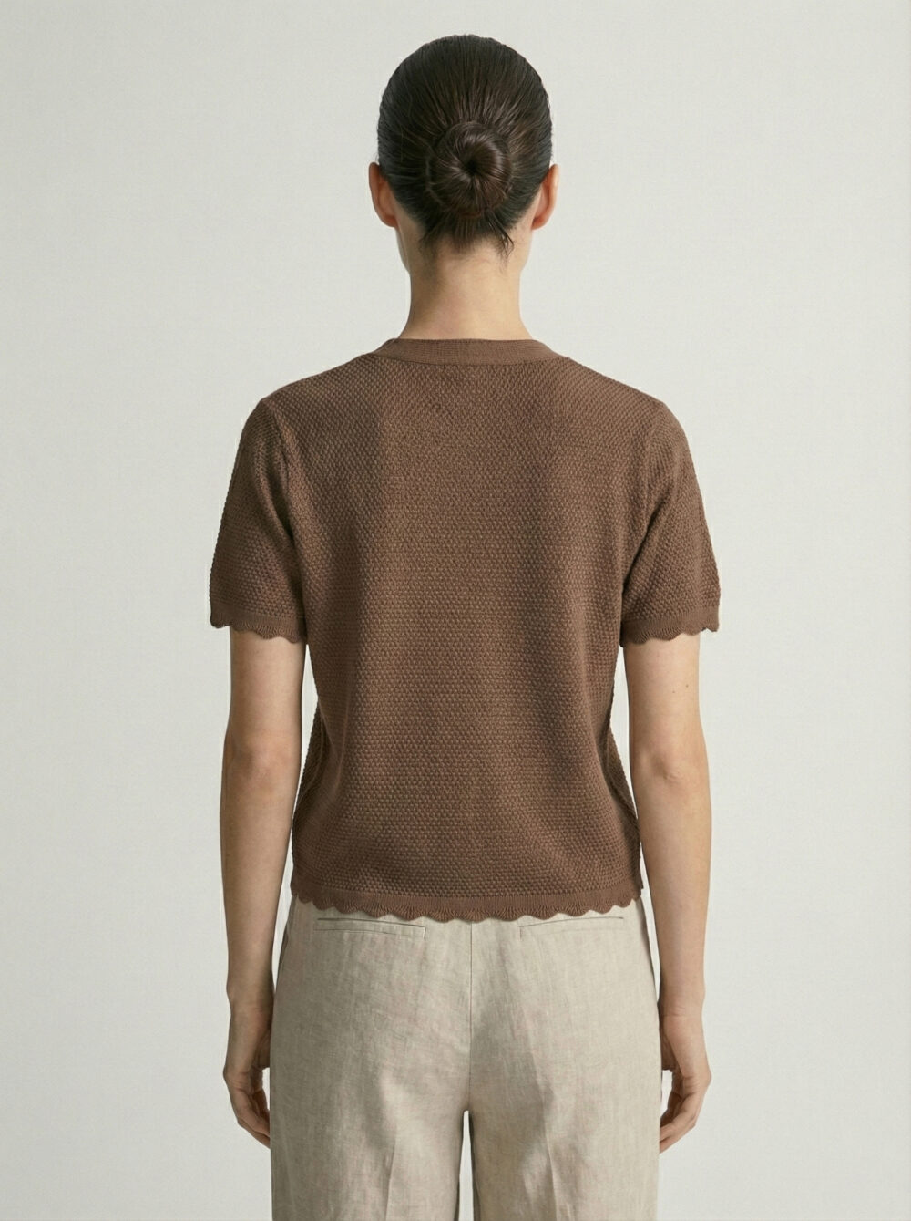 Chompa Tejida Marina Marrón: imagen 2