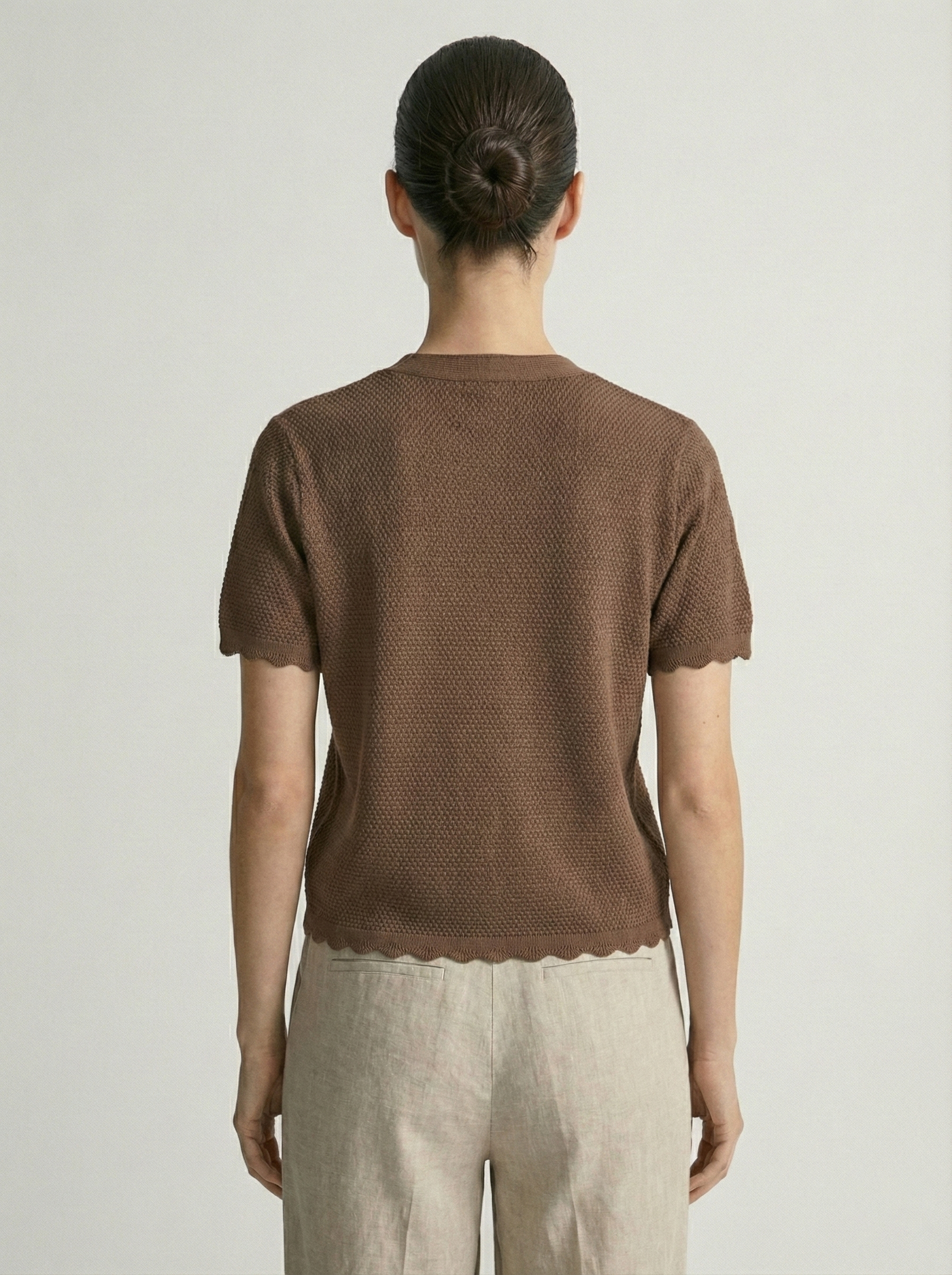 Chompa Tejida Marina Marrón: imagen 2