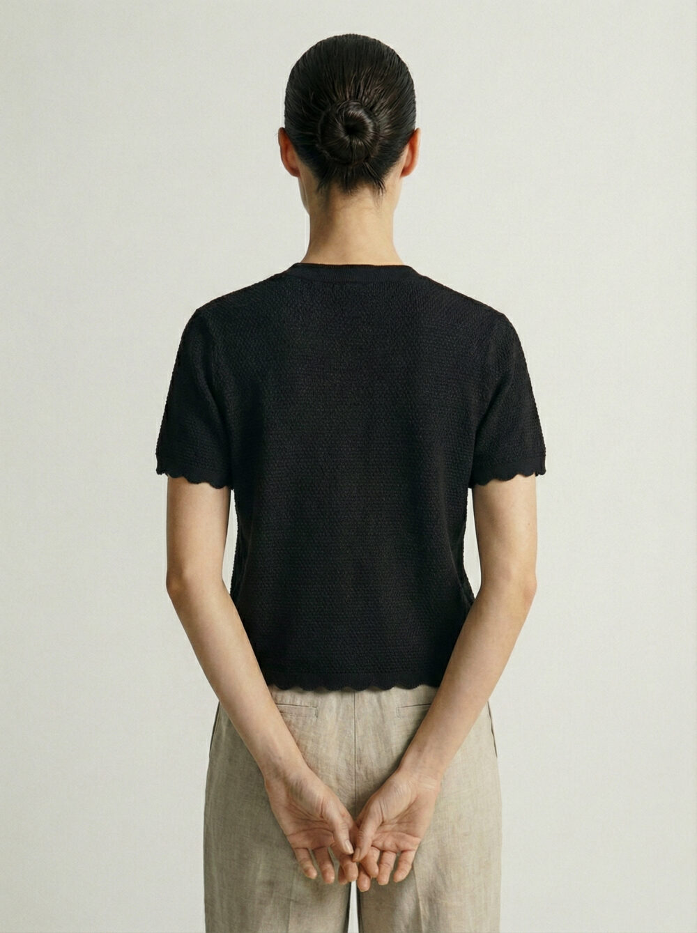 Chompa Tejida Marina Negro: imagen 2