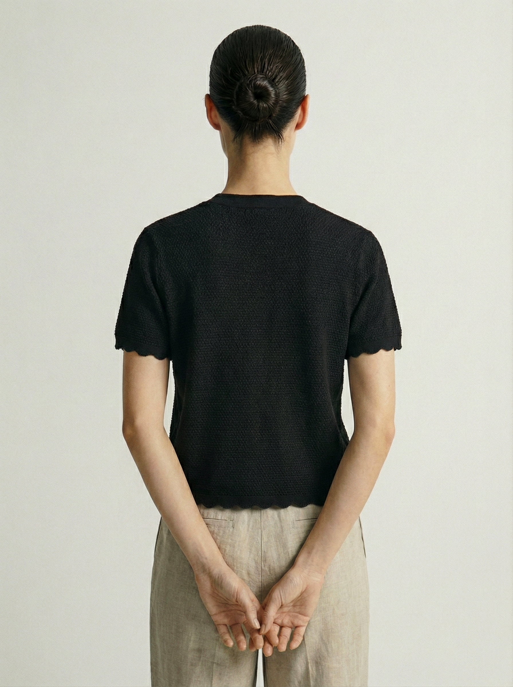 Chompa Tejida Marina Negro: imagen 2