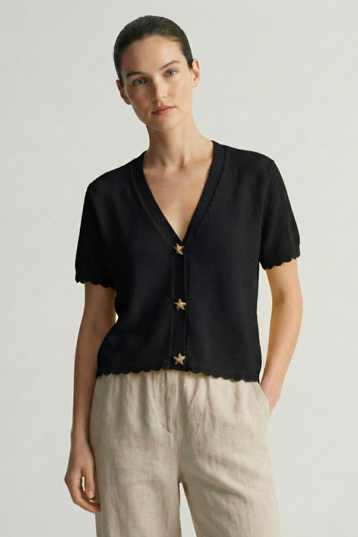 Chompa Tejida Marina Negro