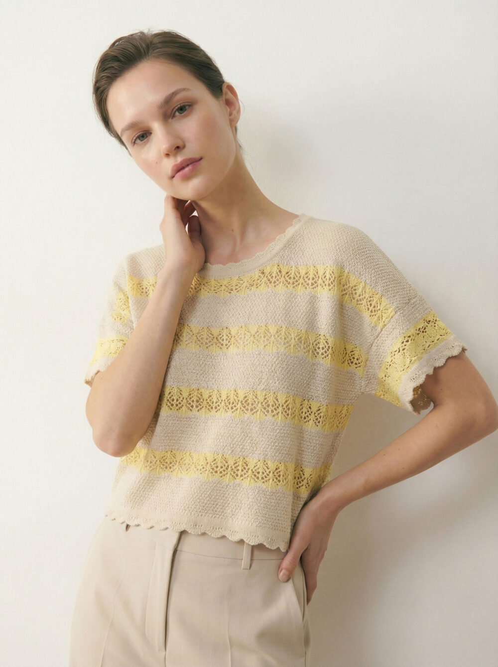 Polo tejido Mara Amarillo