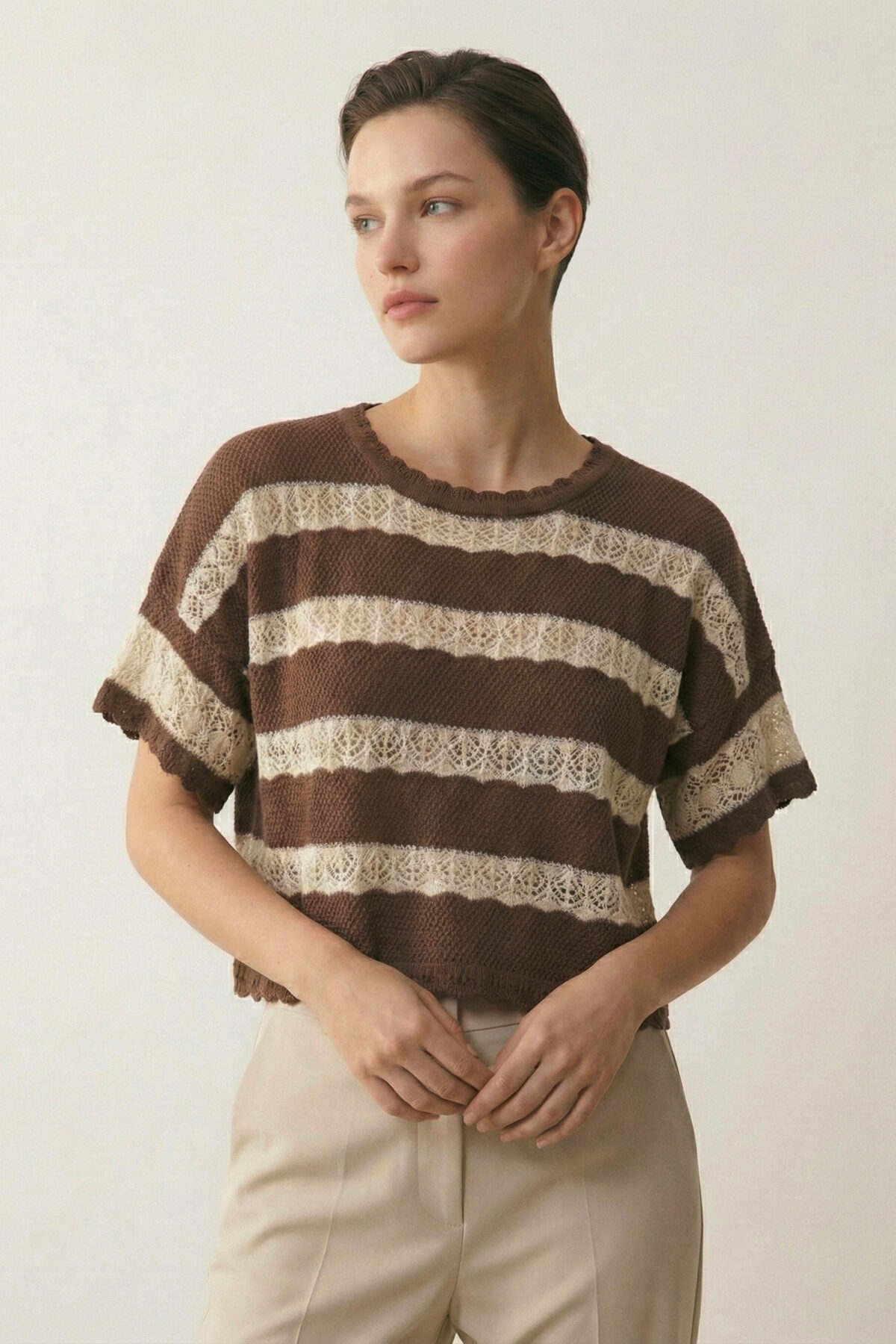 Polo tejido Mara Marrón