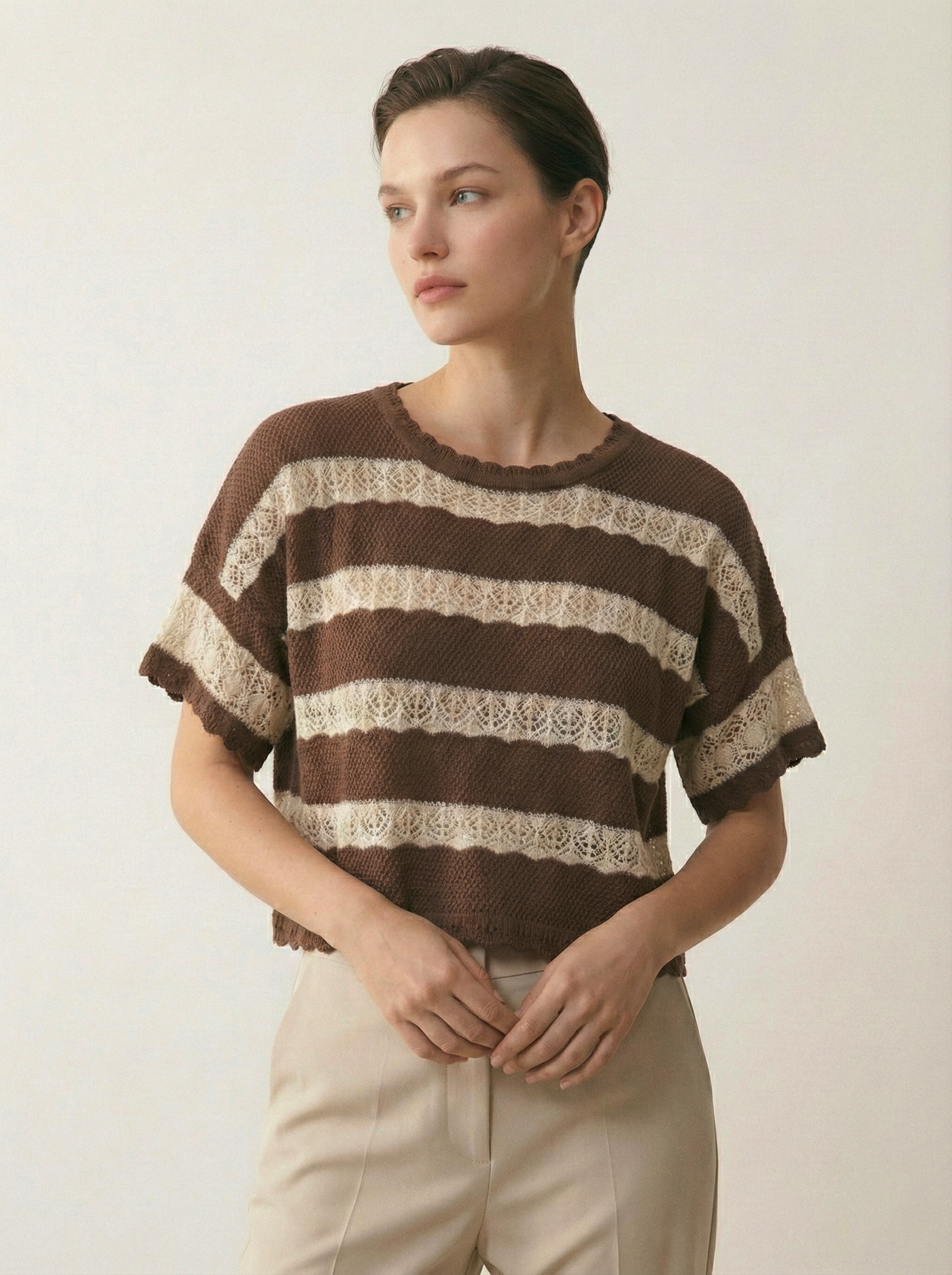 Polo tejido Mara Marrón: imagen 1